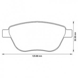 Комплект тормозных колодок, дисковый тормоз Jurid 573204J