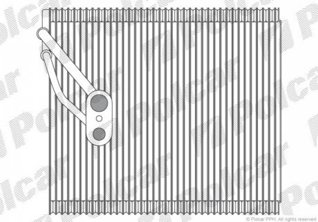 Випарник кондиціонера 3415P8-1 POLCAR 3415P81