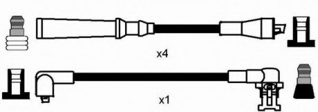 Комплект проводов зажигания NGK NGK Spark Plug 8481