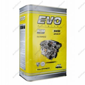 E9 5W-30 SN/CF 4Lx4 EVO EVO Lubricants E94L5W30