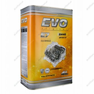E7 5W-40 SN/CF 4Lx4 EVO EVO Lubricants E74L5W40