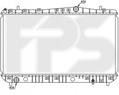 Радіатор охолодження Forma Parts System FP17A781 (фото 1)