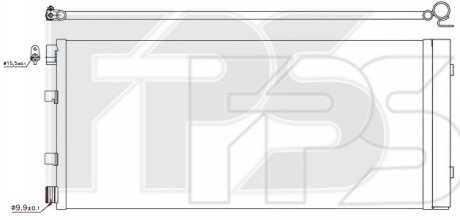 Конденсатор кондиціонера FPS Forma Parts System FP56K46