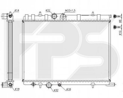 Радиатор охолодження FPS Forma Parts System FP20A81