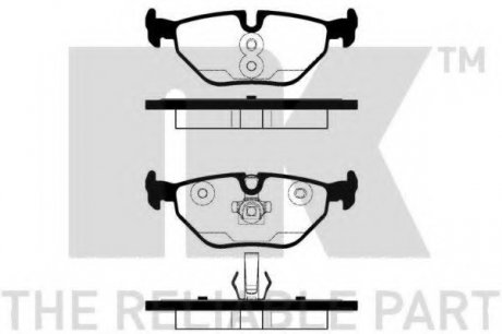 Комплект тормозных колодок, дисковый тормоз NK 224110 (фото 1)
