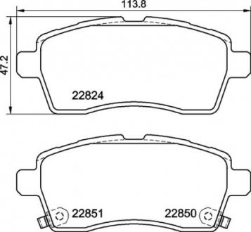 Гальмівні колодки дискові P79 037 Brembo P79037 (фото 1)