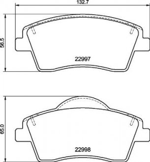 Гальмівні колодки дискові P86 033 Brembo P86033