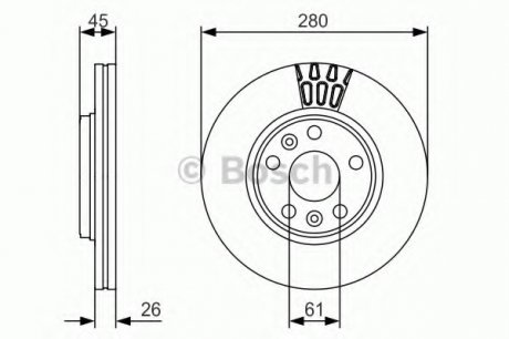 Тормозной диск BOSCH 0986479576