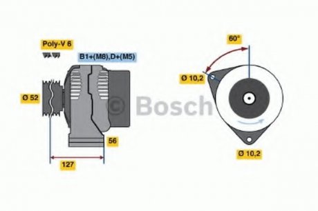 Генератор BOSCH 0986046190