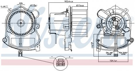 Вентилятор салона NISSENS Nissens A/S 87801