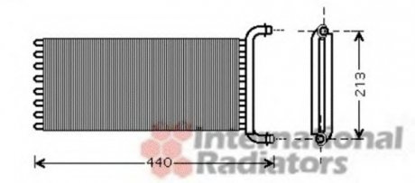 Радиатор отопителя MERCEDES VITO, VIANO W 639 (03-) Van Wezel 30006441