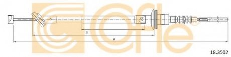 Трос сцепления COFLE 18.3502
