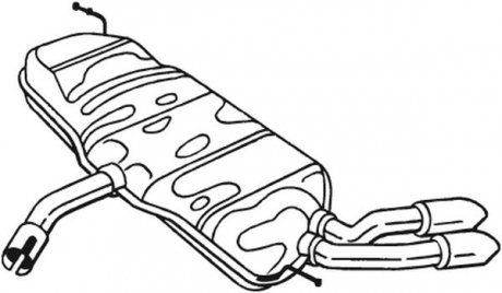 Деталі вихлопної системи 105-035 Bosal 105035