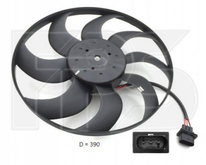 Вентилятор радіатора (в зборі) FPS FP 74 W367 Forma Parts System FP74W367