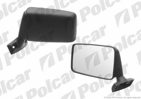 Зеркало внешнее универсальное левый=правый POLCAR 99LU69-E
