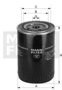 Фільтр масляний MANN-FILTER W 11 025 (фото 1)