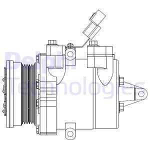 KOMPRESOR KLIMATYZACJI MITSUBISHI Delphi CS20534