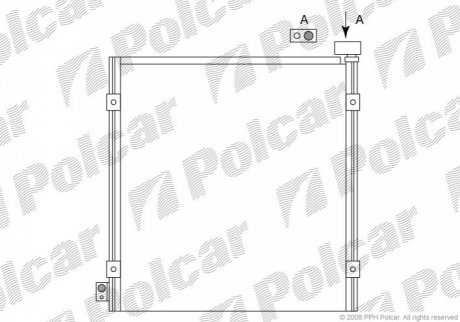 Радіатори кондиціонера POLCAR 3860K8C1