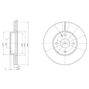 Тормозной диск Delphi BG2804