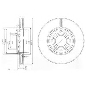 Тормозной диск Delphi BG2518