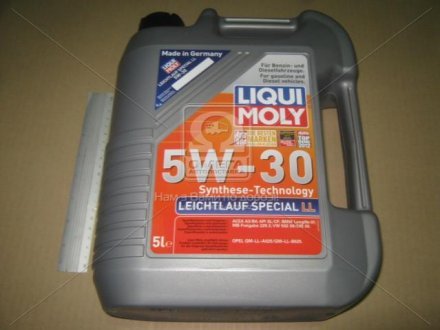 Моторное масло SAE 5W-30 SPECIAL TEC LL (API SL/CF, ACEA A3-04/B4-04) 5л LIQUI MOLY 8055