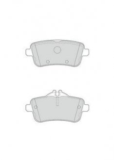 Гальмівні колодки зад. C292/W166/X166 (TRW) Jurid 573466J