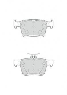 Комплект тормозных колодок, дисковый тормоз Jurid 573409J