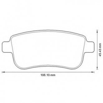 Комплект тормозных колодок, дисковый тормоз Jurid 573286J