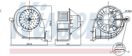 BMW X6 F16-F86 (13-) X6 30dX Крыльчатка NISSENS Nissens A/S 87 802