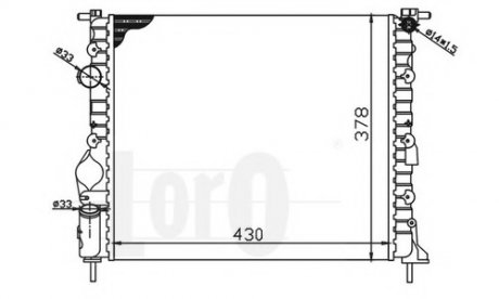 Радиатор, охлаждение двигателя LORO DEPO 0420170003