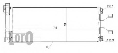 Конденсатор, кондиционер DEPO 0090160026 (фото 1)