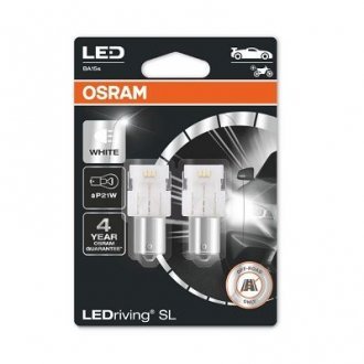 Лампа светодиодная P21W LED 12V 2,5W BA15S LEDriving SL (2шт.) OSRAM 7506DWP-02B