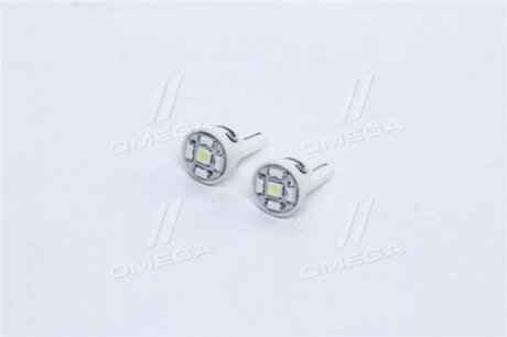 Лампа LED б/ц габарит и панель приборов T10-5 SMD Base:W2.1x9,5d 24V WHITE 2шт. блистер <> TEMPEST TP-206T10-24V