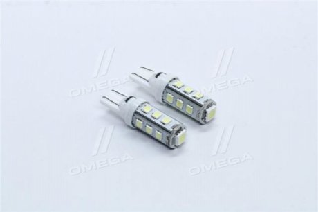 Лампа LED б/ц габарит и панель приборов T10 13SMD W5W 12V WHITE2шт. блистер <> TEMPEST TP-212T10-12V