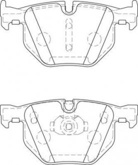Тормозные колодки задн. BMW E90 E60 E70 2,0-3,0 Jurid 573744J