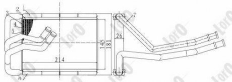 HEAT EXCHANGER, INTERIOR HEATING LORO DEPO 019-015-0005-B