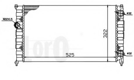 Радіатор, охлаждение двигателя LORO DEPO 046-017-0011