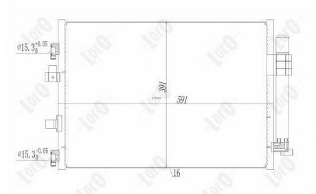 CONDENSER, AIR CONDITIONING LORO DEPO 017-016-0030