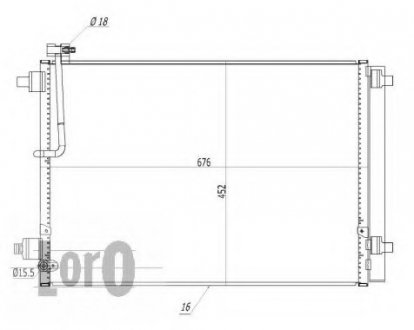 CONDENSER, AIR CONDITIONING LORO DEPO 003-016-0010