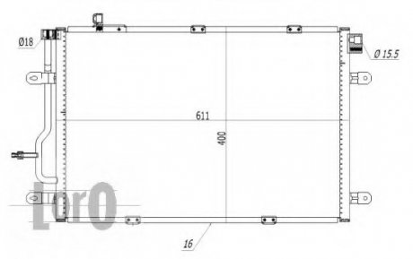 CONDENSER, AIR CONDITIONING LORO DEPO 003-016-0006