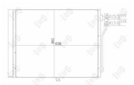 CONDENSER, AIR CONDITIONING LORO DEPO 004-016-0029