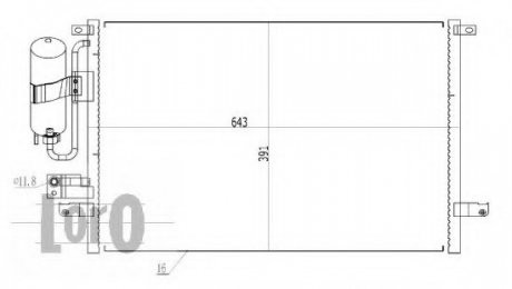 CONDENSER, AIR CONDITIONING LORO DEPO 007-016-0006