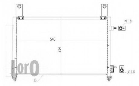 CONDENSER, AIR CONDITIONING LORO DEPO 007-016-0007