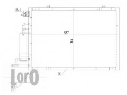 CONDENSER, AIR CONDITIONING LORO DEPO 017-016-0008