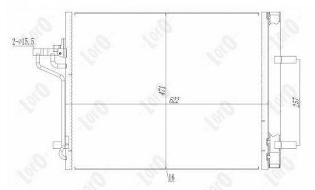 Радiатор кондицiонера LORO DEPO 017-016-0031