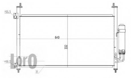 CONDENSER, AIR CONDITIONING LORO DEPO 018-016-0009