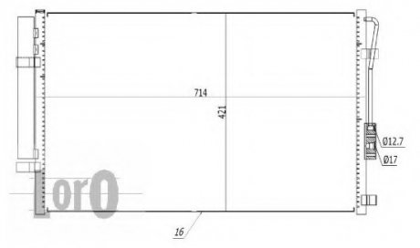 CONDENSER, AIR CONDITIONING LORO DEPO 019-016-0034