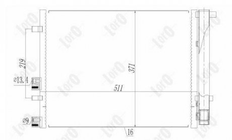 CONDENSER, AIR CONDITIONING LORO DEPO 019-016-0036