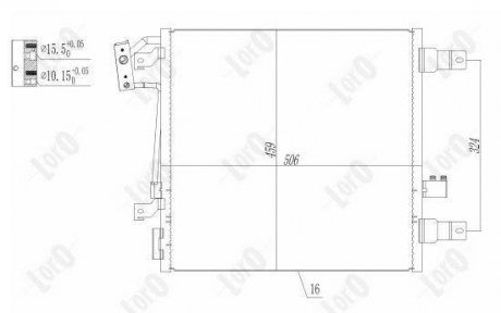 CONDENSER, AIR CONDITIONING LORO DEPO 023-016-0009