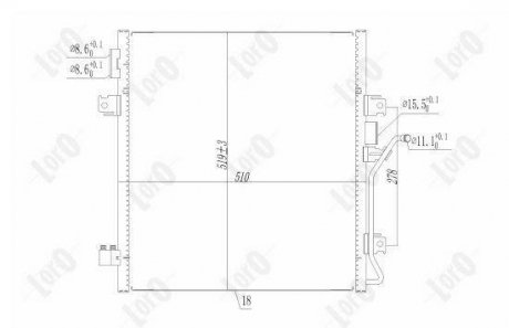 CONDENSER, AIR CONDITIONING LORO DEPO 023-016-0010